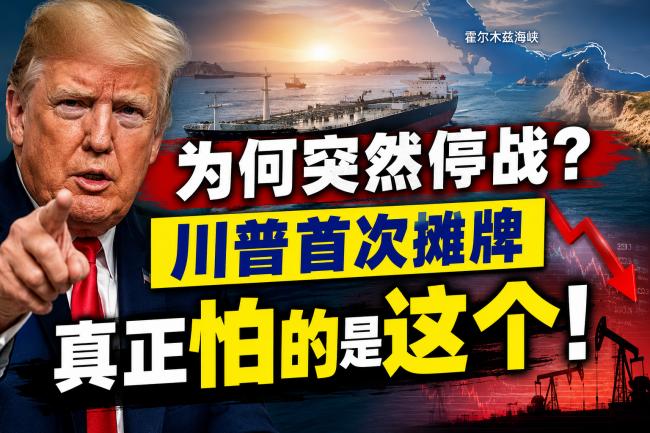 川普首次揭秘停战真相: 为了这个原因