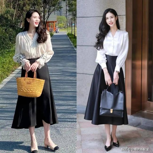 「襯衫+百褶裙」才是最適合中年女人的打扮