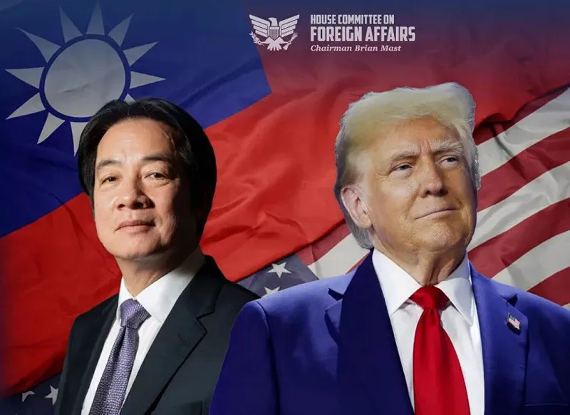 川普(右)和賴清德(左)。 圖:翻攝自美國聯邦眾議院外交委員會共和黨團X(前推特)
