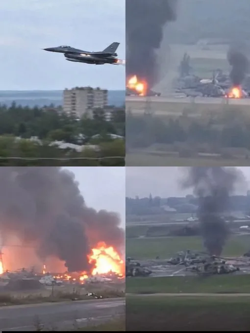 烏F-16突襲俄基地 4架直升機被炸毀