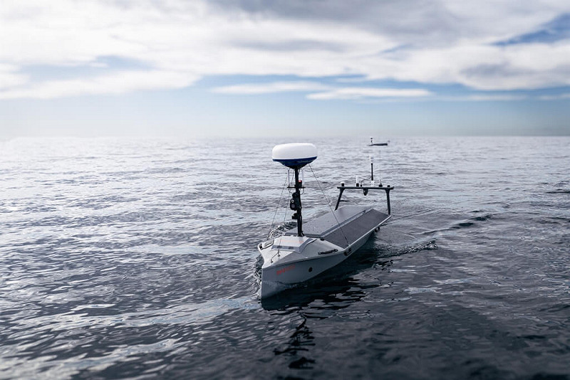 美商海洋科技公司Seasats旗下“光鱼”(Lightfish)无人水面载具(USV)。 图:取自facebook.com/Seasatellites