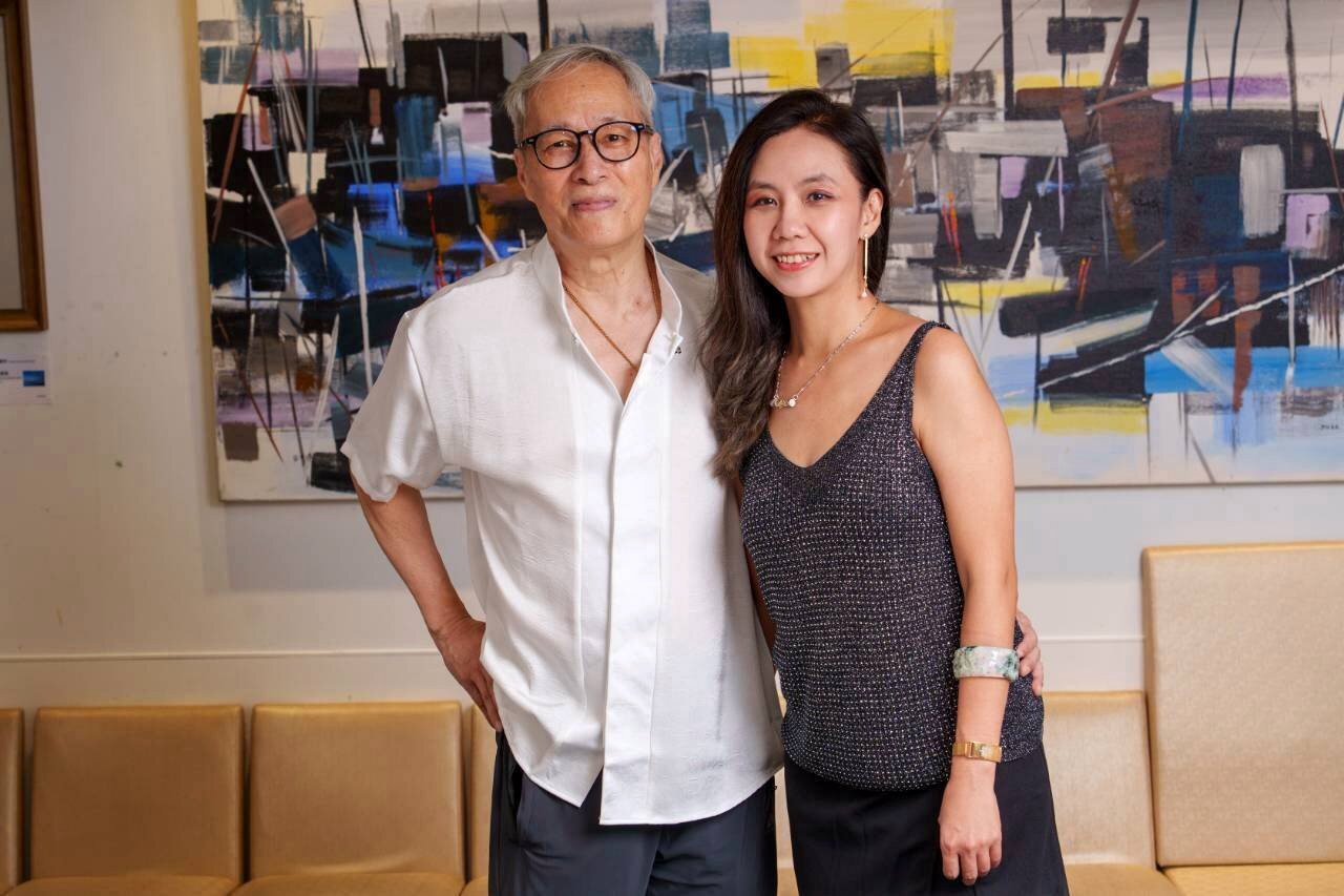 姜厚任（左）想保護陳苡孋。(記者沈昱嘉／攝影)