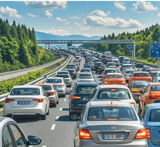 国庆高速堵疯了!今年的堵车,堵出新高度